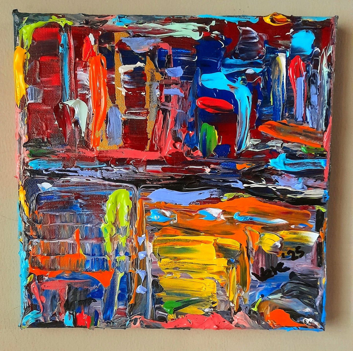 Colorful Abstract Original Painting - Gift Series By Vercmagnus Volume 6