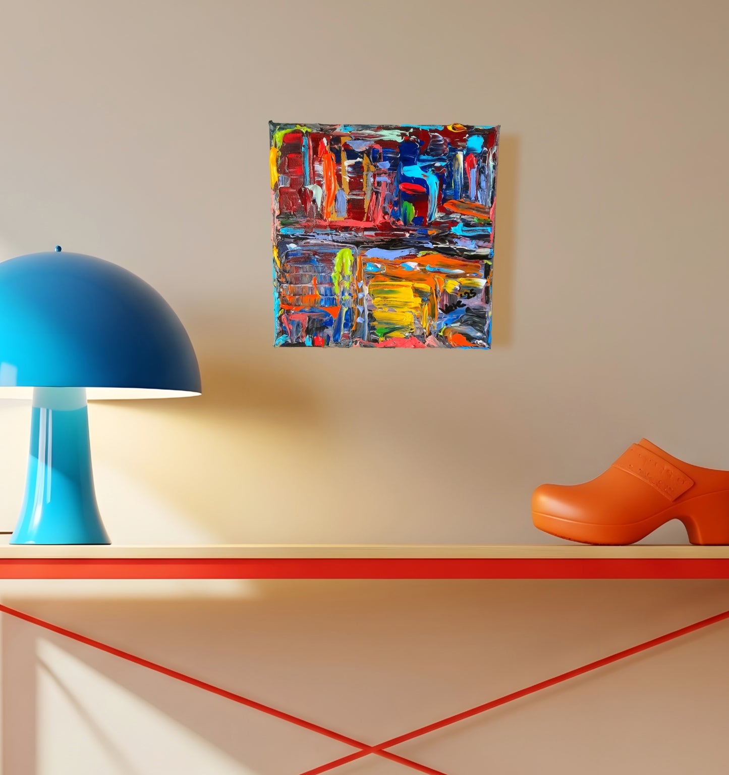 Colorful Abstract Original Painting - Gift Series By Vercmagnus Volume 6