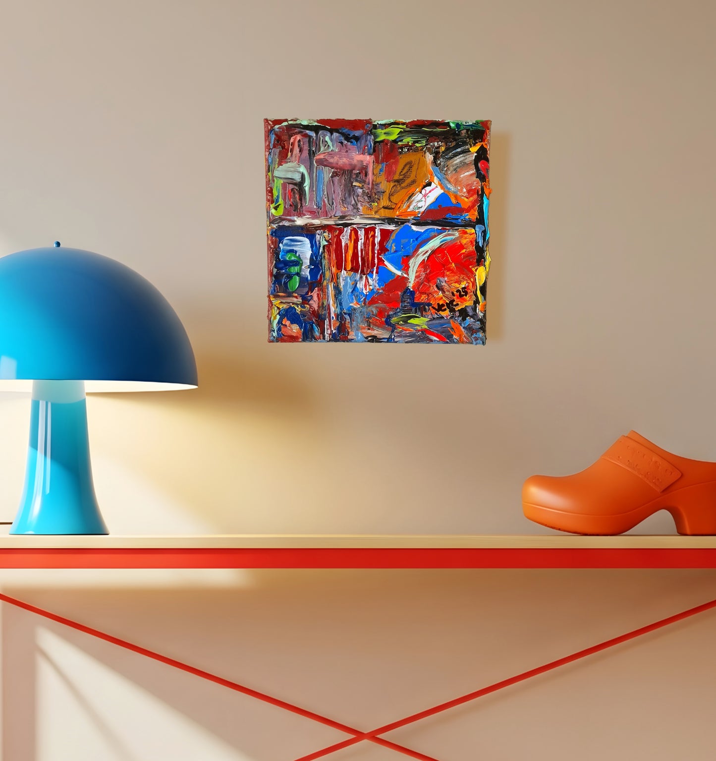 Colorful Abstract Original Painting - Gift Series By Vercmagnus Volume 3

