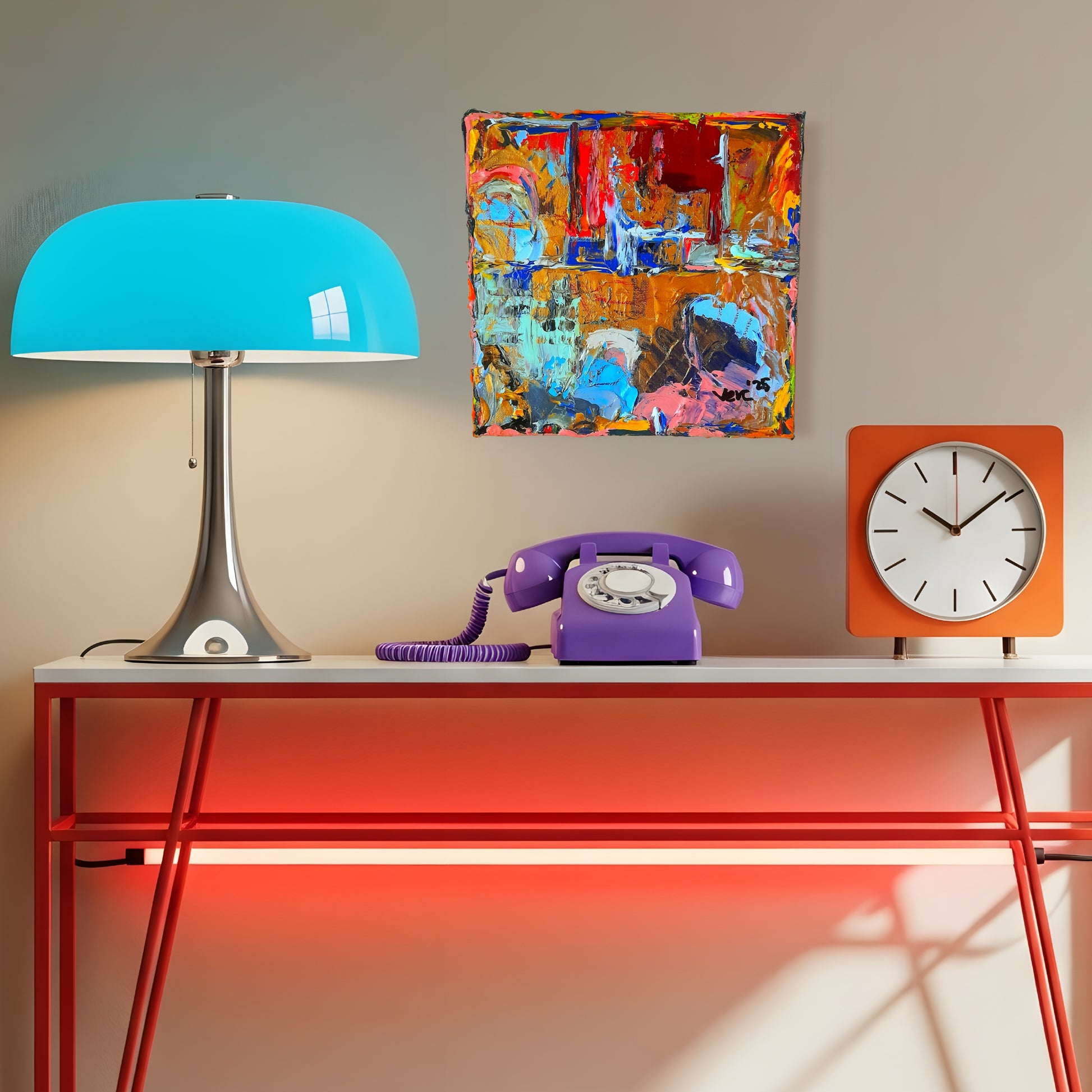 Colorful Abstract Original Painting - Gift Series By Vercmagnus Volume 2