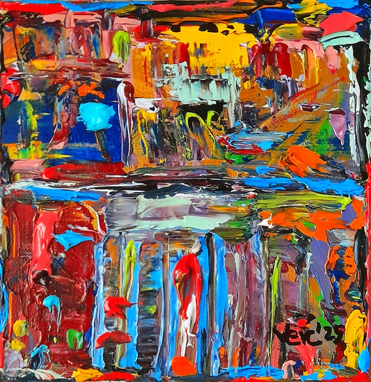 Colorful Abstract Original Painting - Gift Series By Vercmagnus Volume 1