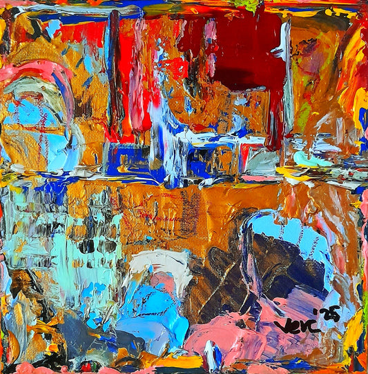 Colorful Abstract Original Painting - Gift Series By Vercmagnus Volume 2

