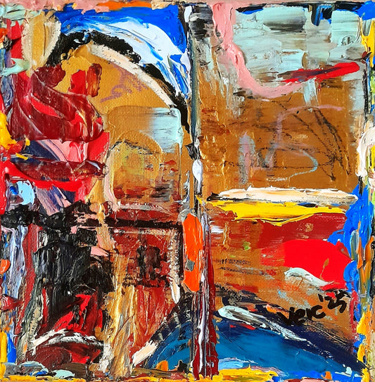 Colorful Abstract Original Painting - Gift Series By Vercmagnus Volume 5