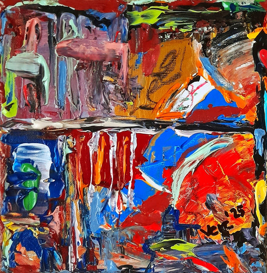 Colorful Abstract Original Painting - Gift Series By Vercmagnus Volume 3

