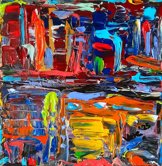 Colorful Abstract Original Painting - Gift Series By Vercmagnus Volume 6