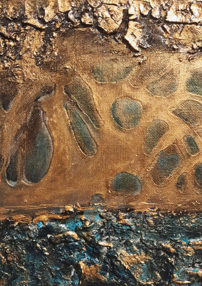 Rustic Textured Abstract Art Patina - Gift Series