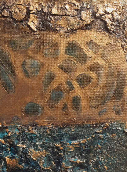 Rustic Textured Abstract Art Patina - Gift Series