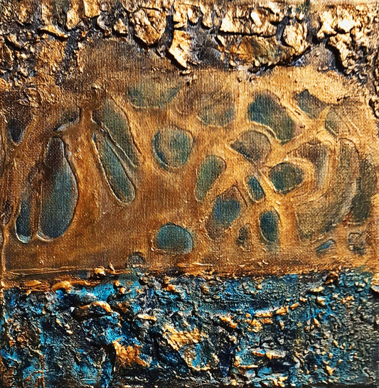 Rustic Textured Abstract Art Patina - Gift Series