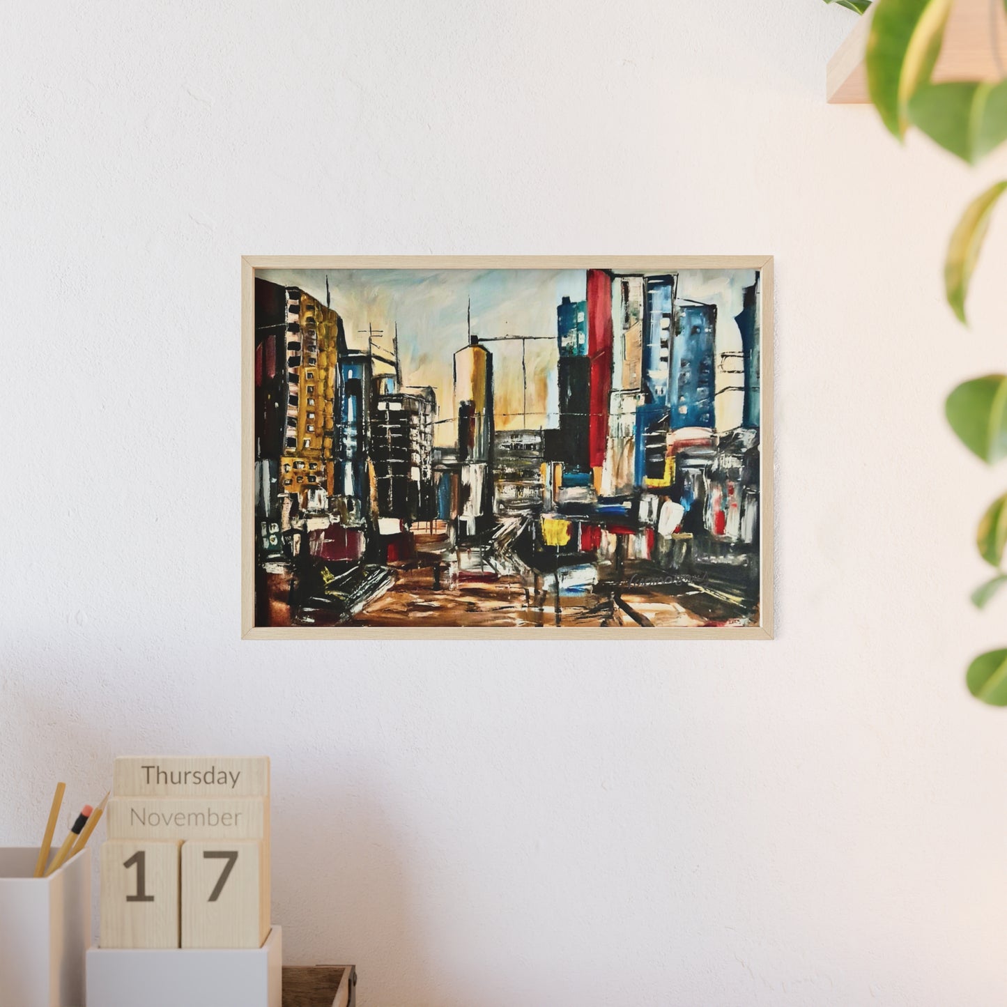 Framed Urban Art Poster, Stylish Wall Decor, City Prints By Vercmagnus