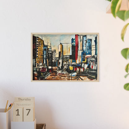 Framed Urban Art Poster, Stylish Wall Decor, City Prints By Vercmagnus