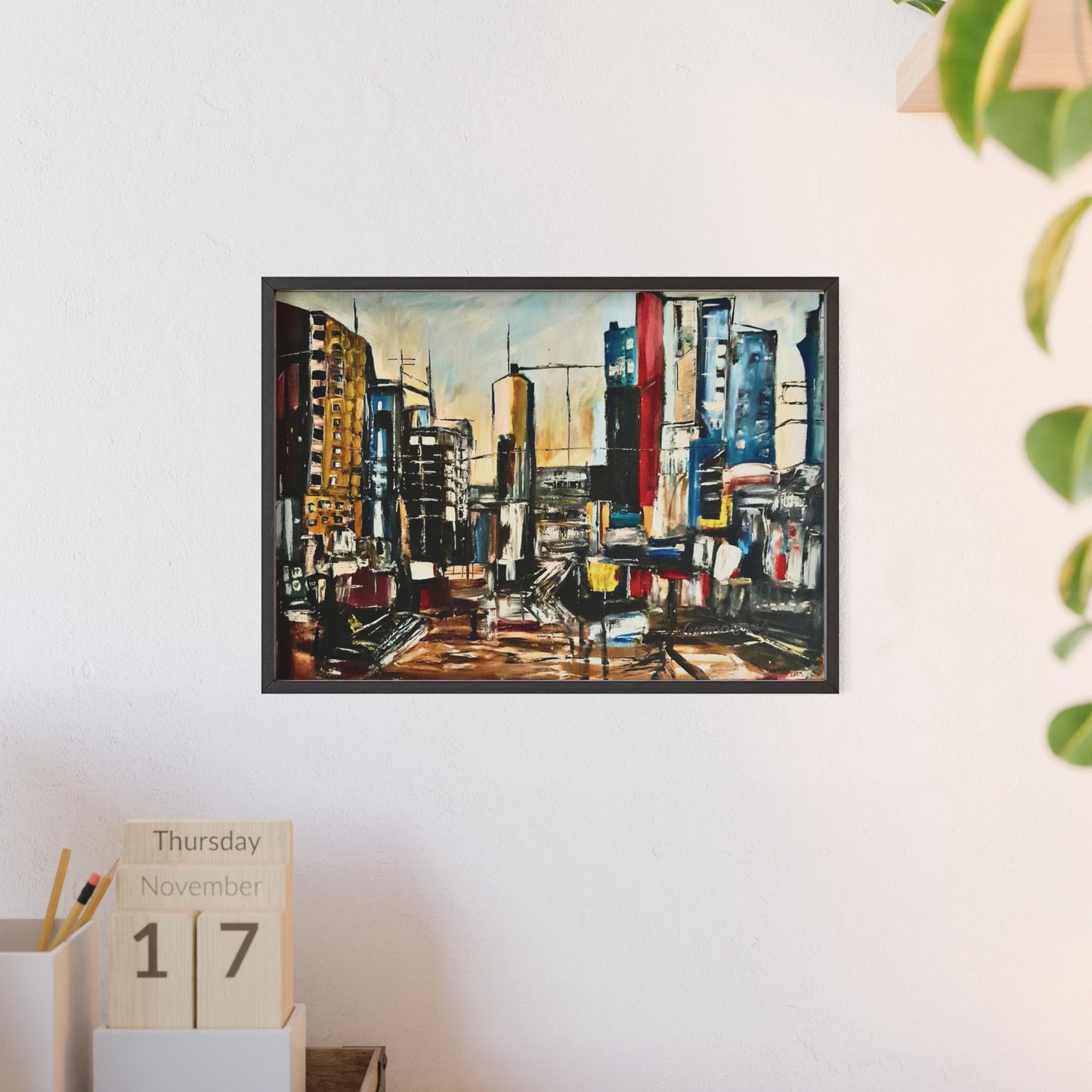 Framed Urban Art Poster, Stylish Wall Decor, City Prints By Vercmagnus