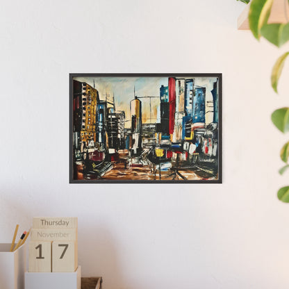 Framed Urban Art Poster, Stylish Wall Decor, City Prints By Vercmagnus