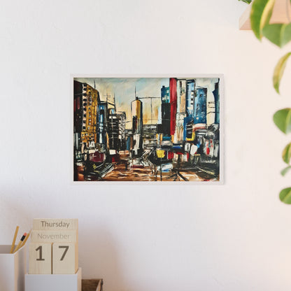 Framed Urban Art Poster, Stylish Wall Decor, City Prints By Vercmagnus