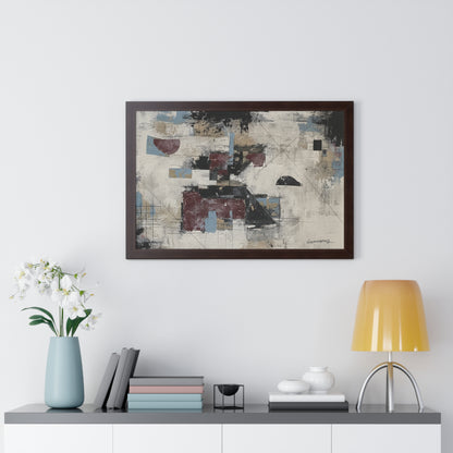 Abstract Framed Poster, Modern Wall Art Print By Vercmagnus