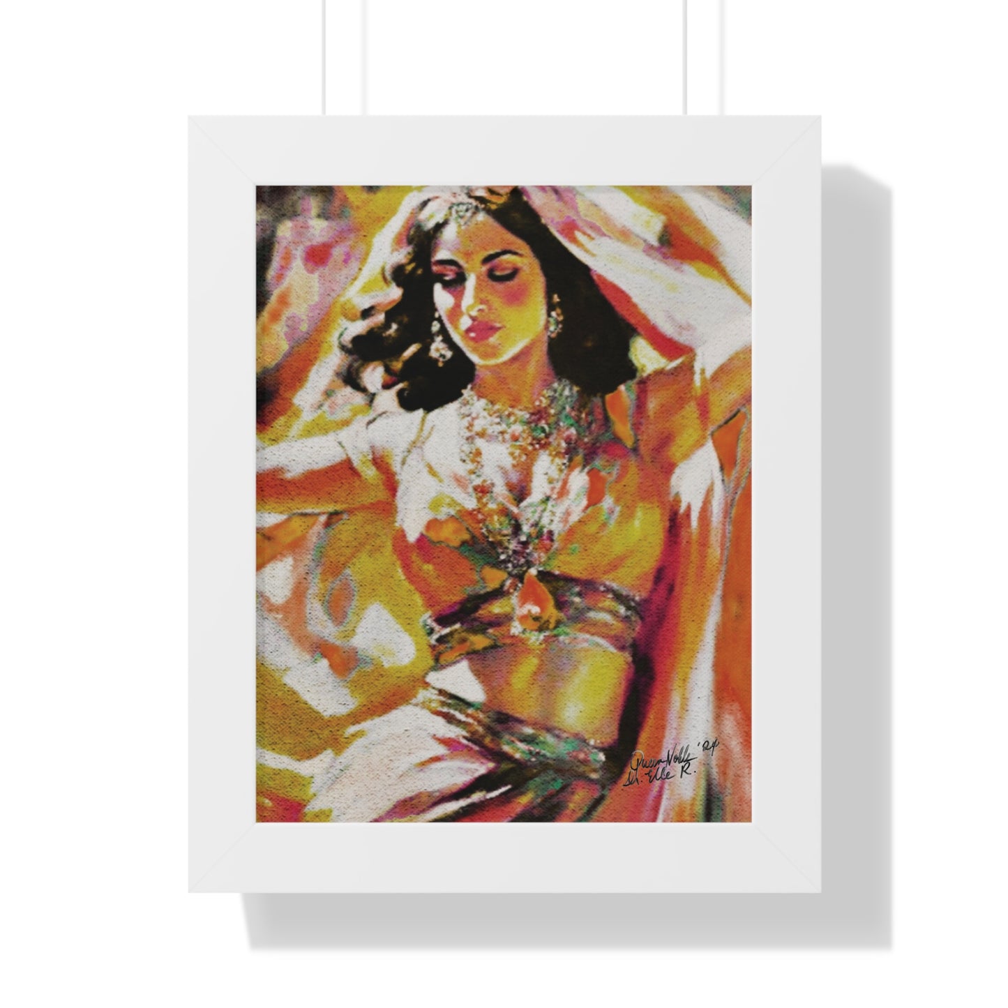 Gypsy Framed Art Print, Bohemian Home Decor By QueenNoble