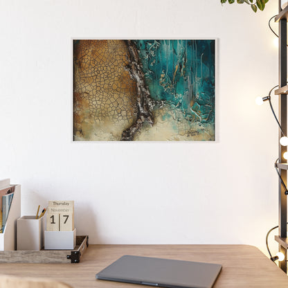 Rustic Framed Art Poster, Nature Inspired Wall Decor By QueenNoble