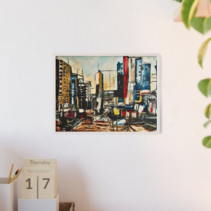Framed Urban Art Poster, Stylish Wall Decor, City Prints By Vercmagnus