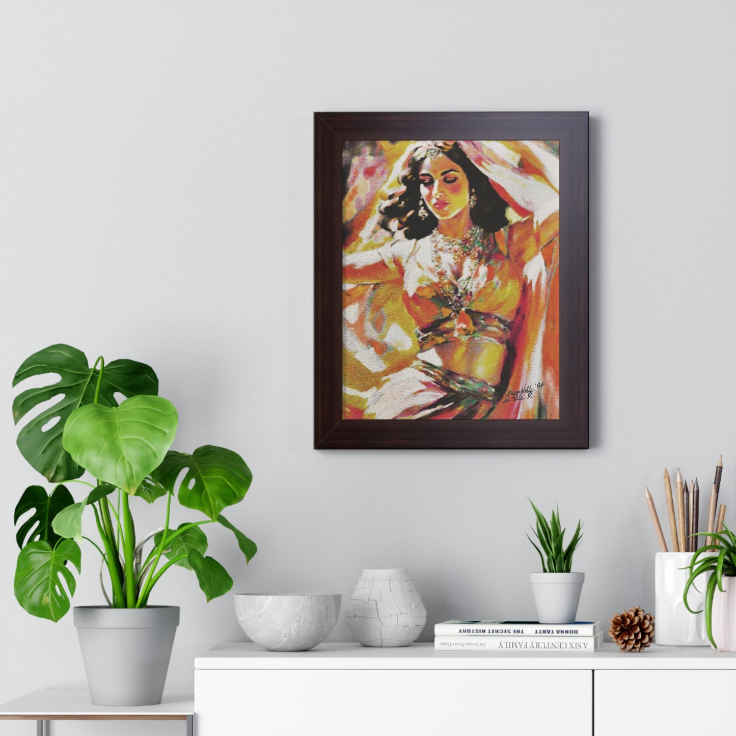 Gypsy Framed Art Print, Bohemian Home Decor By QueenNoble