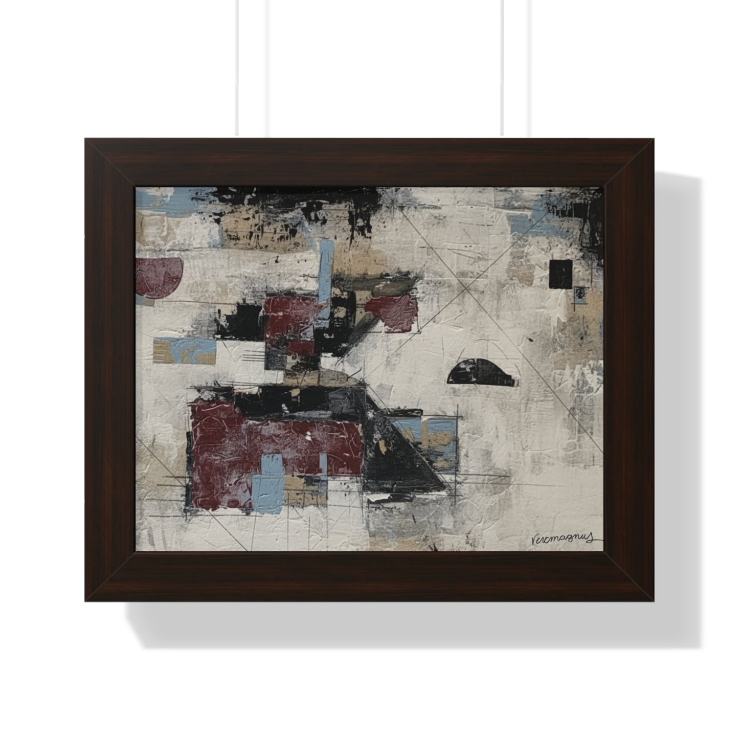 Abstract Framed Poster, Modern Wall Art Print By Vercmagnus