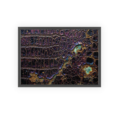 Luxurious Crocodile Print Wall Art Framed Posters By QueenNoble