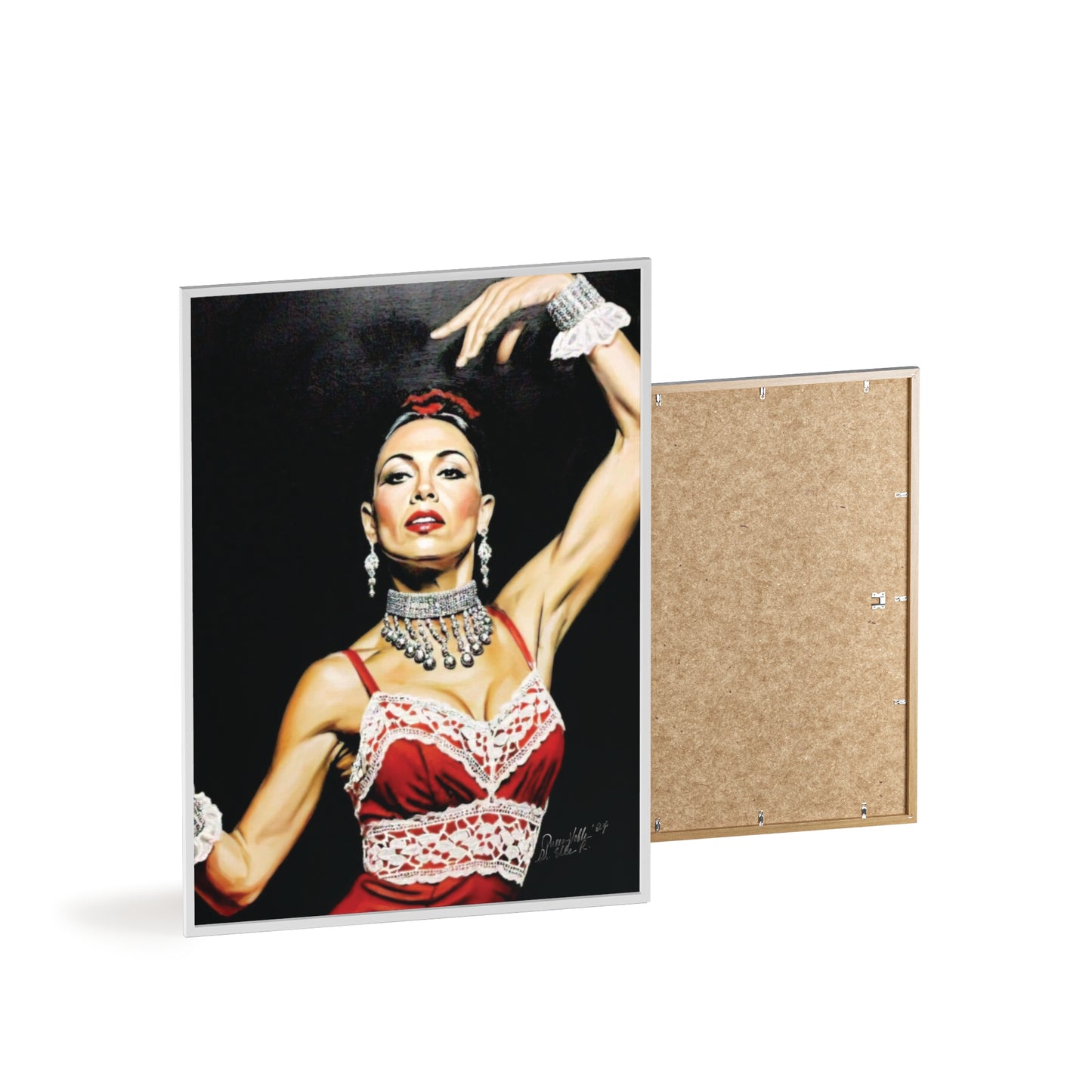 Flamenco Wall Art Framed Print, Dance Themed Decor By QueenNoble