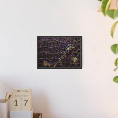 Luxurious Crocodile Print Wall Art Framed Posters By QueenNoble