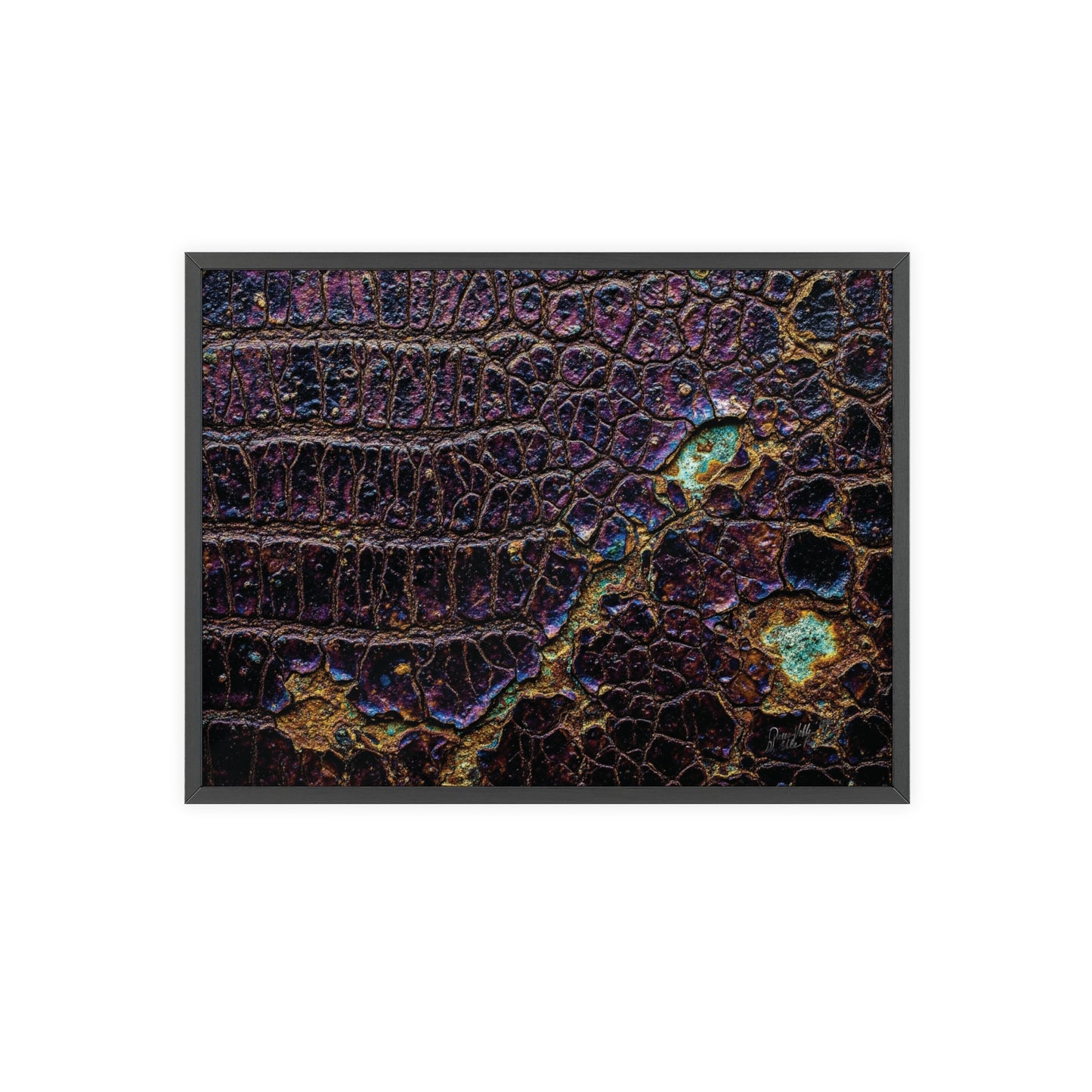 Luxurious Crocodile Print Wall Art Framed Posters By QueenNoble