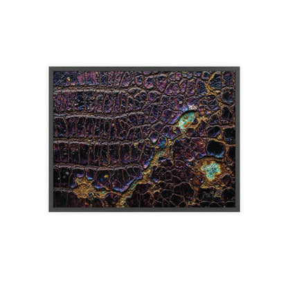 Luxurious Crocodile Print Wall Art Framed Posters By QueenNoble