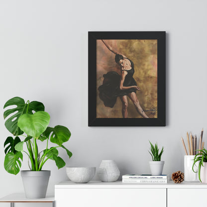 Ballet Dancer Wall Art Poster | Framed Print By QueenNoble