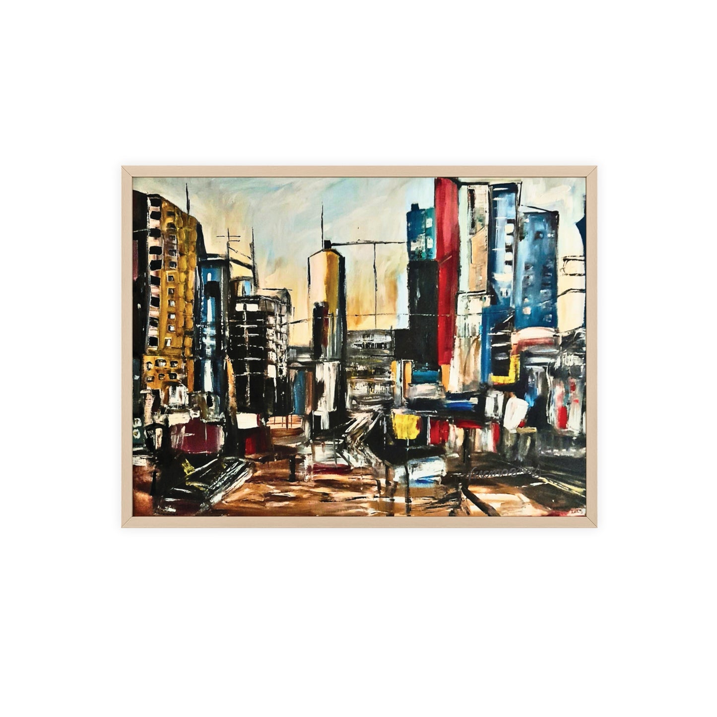 Framed Urban Art Poster, Stylish Wall Decor, City Prints By Vercmagnus