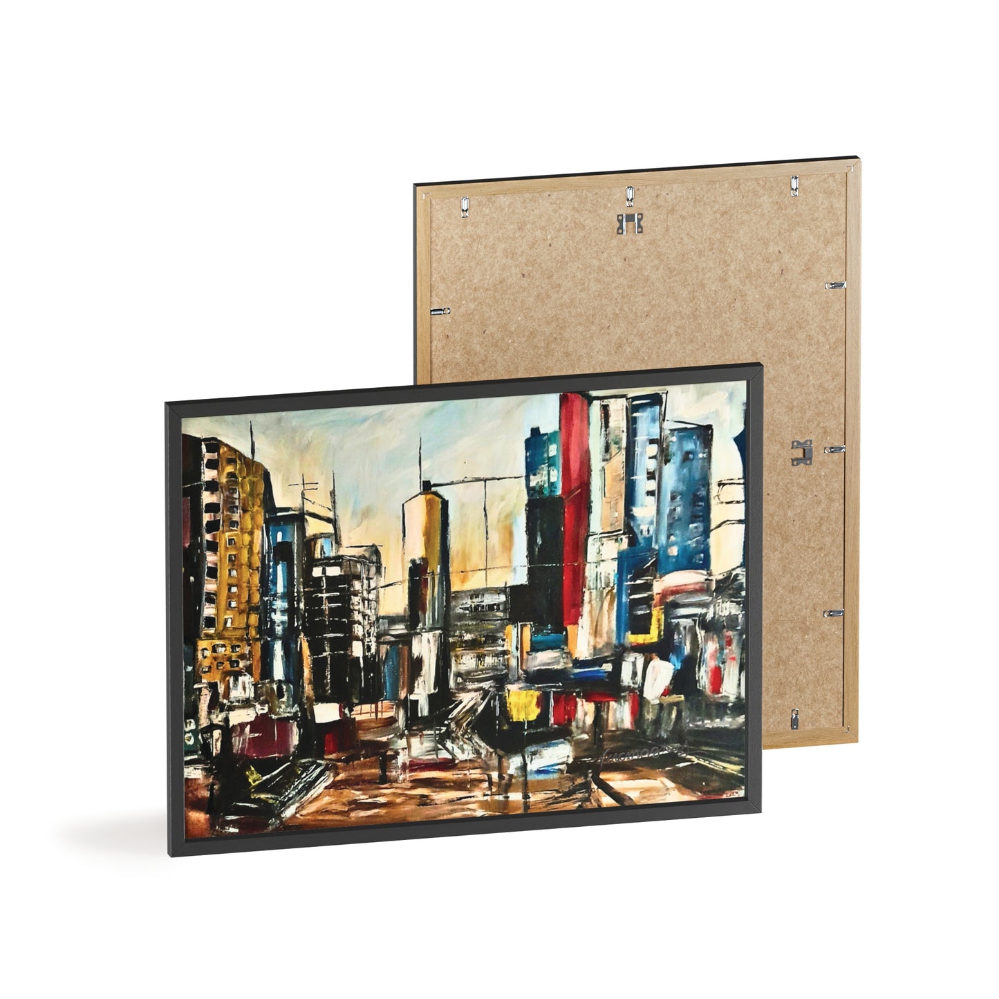Framed Urban Art Poster, Stylish Wall Decor, City Prints By Vercmagnus