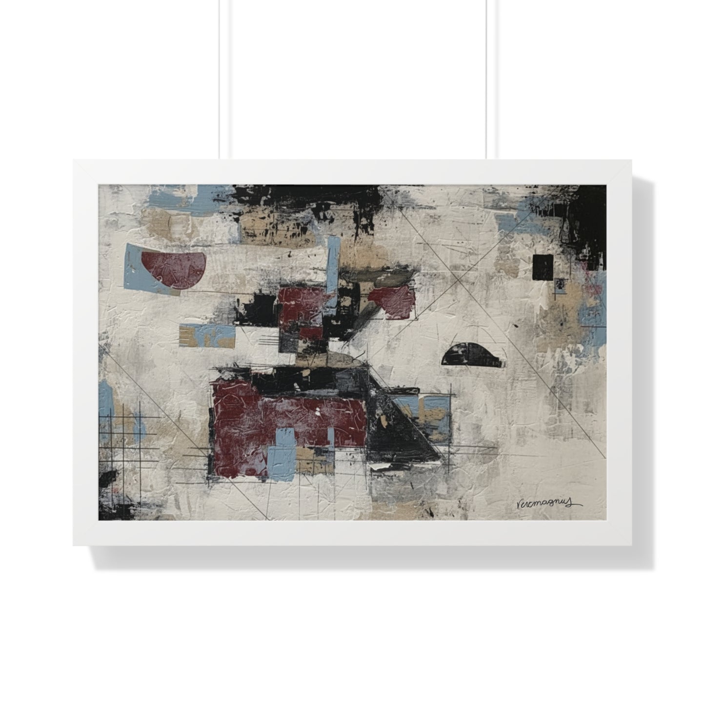 Abstract Framed Poster, Modern Wall Art Print By Vercmagnus