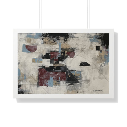Abstract Framed Poster, Modern Wall Art Print By Vercmagnus