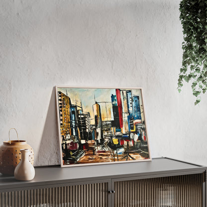 Framed Urban Art Poster, Stylish Wall Decor, City Prints By Vercmagnus