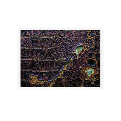 Luxurious Crocodile Print Wall Art Framed Posters By QueenNoble