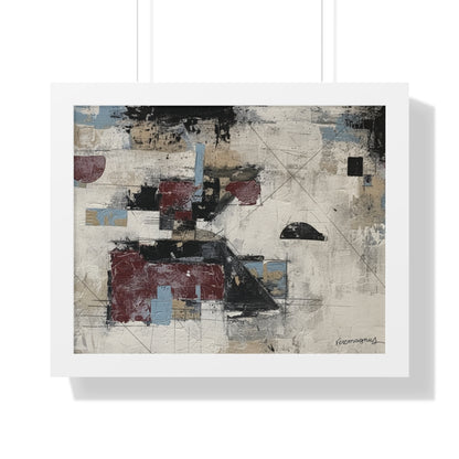 Abstract Framed Poster, Modern Wall Art Print By Vercmagnus