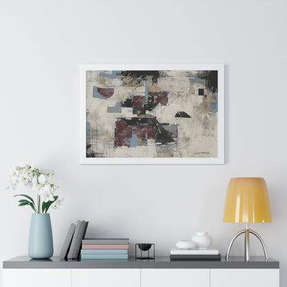 Abstract Framed Poster, Modern Wall Art Print By Vercmagnus