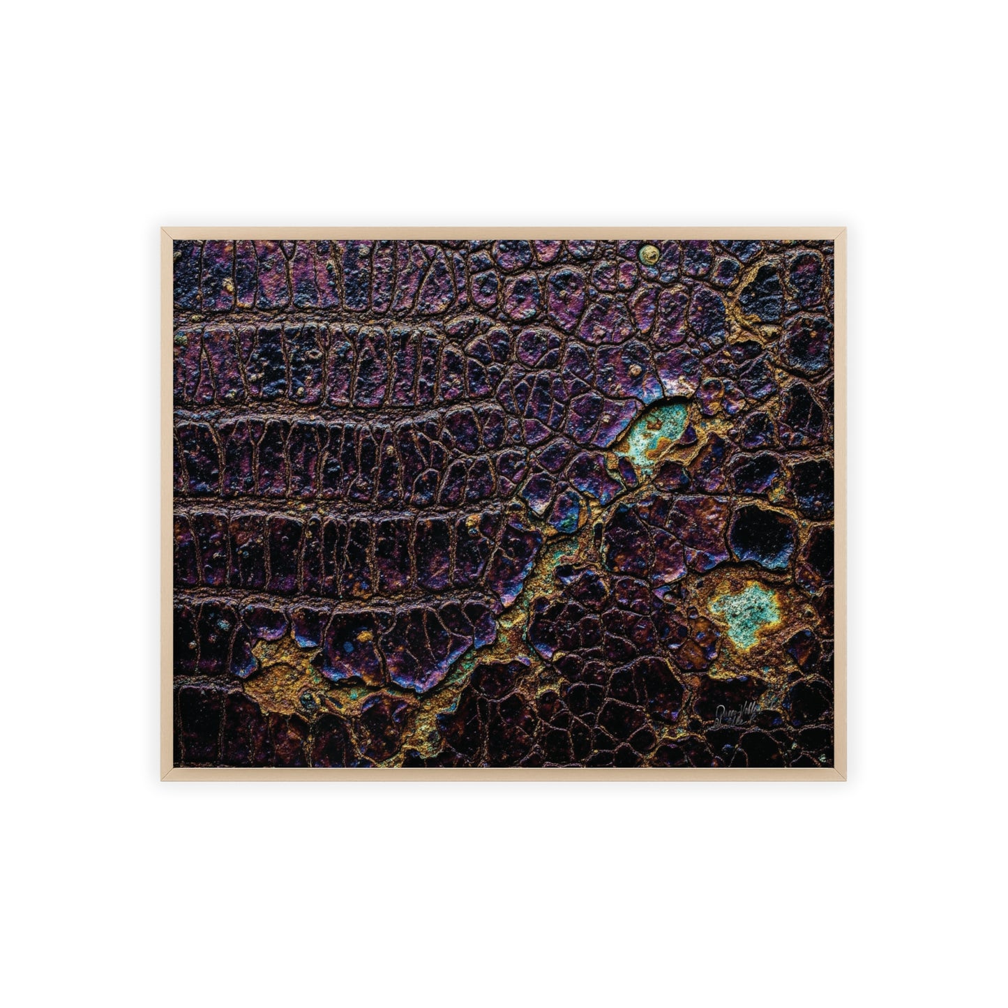 Luxurious Crocodile Print Wall Art Framed Posters By QueenNoble