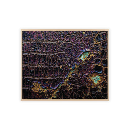 Luxurious Crocodile Print Wall Art Framed Posters By QueenNoble