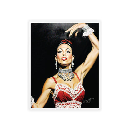 Flamenco Wall Art Framed Print, Dance Themed Decor By QueenNoble
