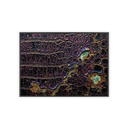 Luxurious Crocodile Print Wall Art Framed Posters By QueenNoble