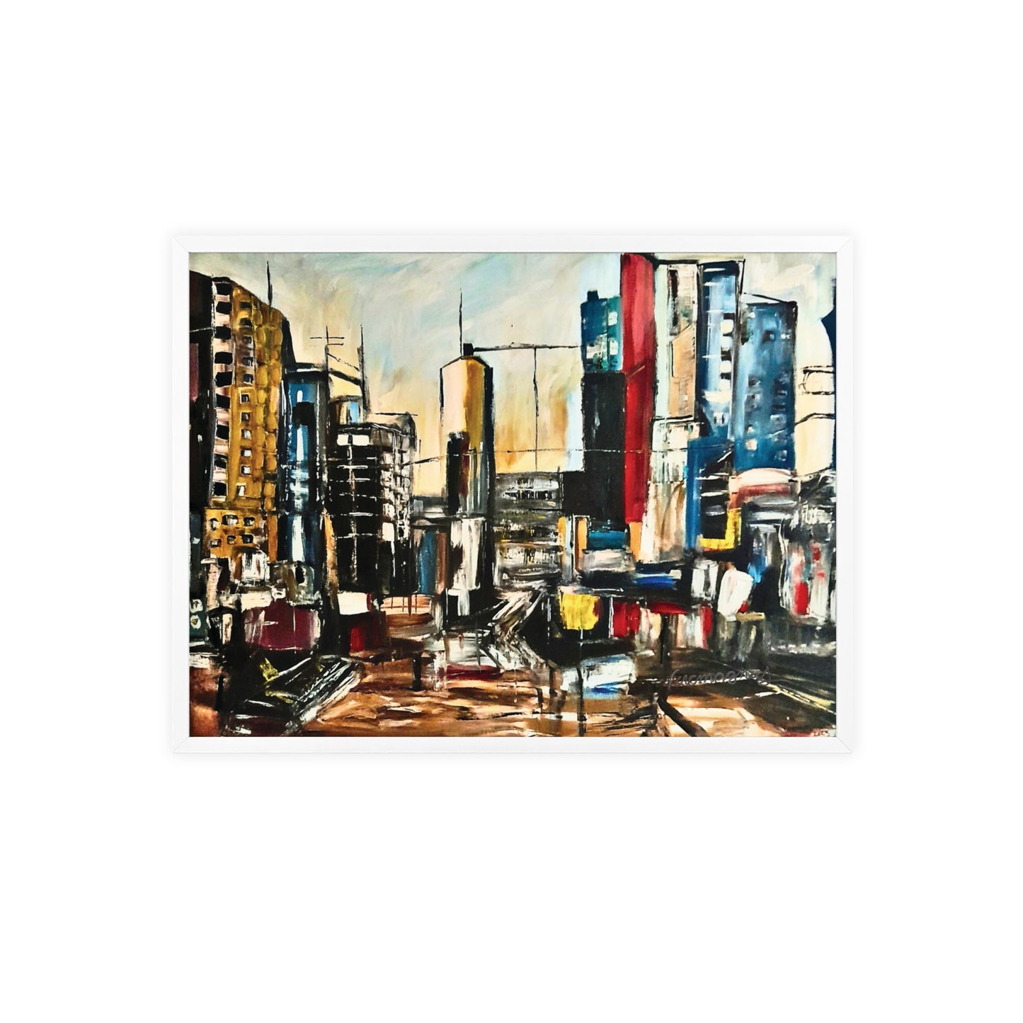 Framed Urban Art Poster, Stylish Wall Decor, City Prints By Vercmagnus