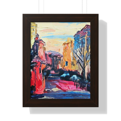 Framed Art Print - Colorful Landscape Wall Poste By Vercmagnus
