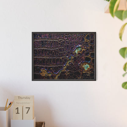 Luxurious Crocodile Print Wall Art Framed Posters By QueenNoble