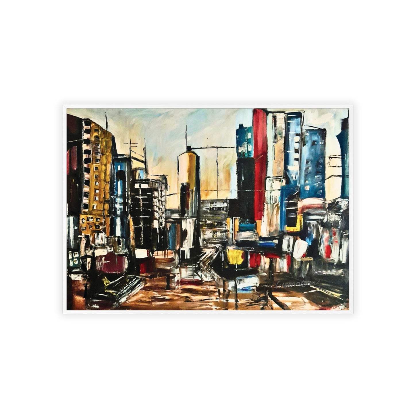 Framed Urban Art Poster, Stylish Wall Decor, City Prints By Vercmagnus