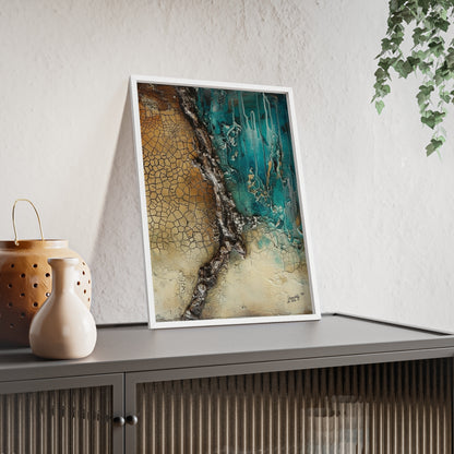 Rustic Framed Art Poster, Nature Inspired Wall Decor By QueenNoble