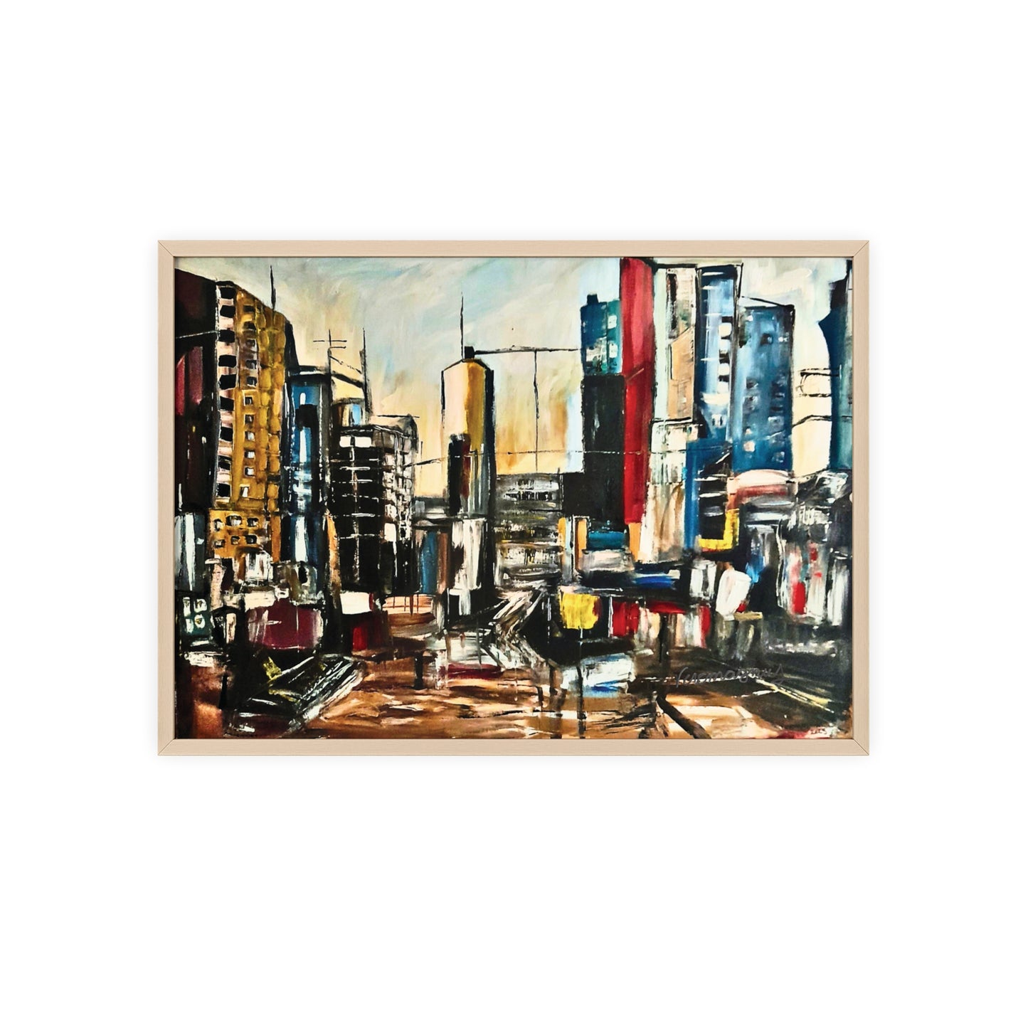 Framed Urban Art Poster, Stylish Wall Decor, City Prints By Vercmagnus