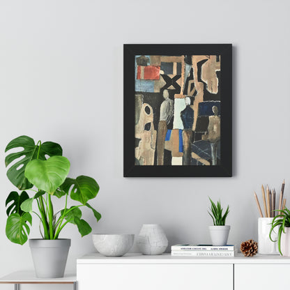 Modern Framed Vertical Poster, Wall Art Print Fashion Style By Vercmagnus