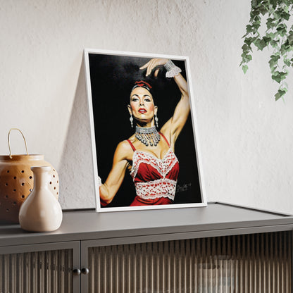 Flamenco Wall Art Framed Print, Dance Themed Decor By QueenNoble
