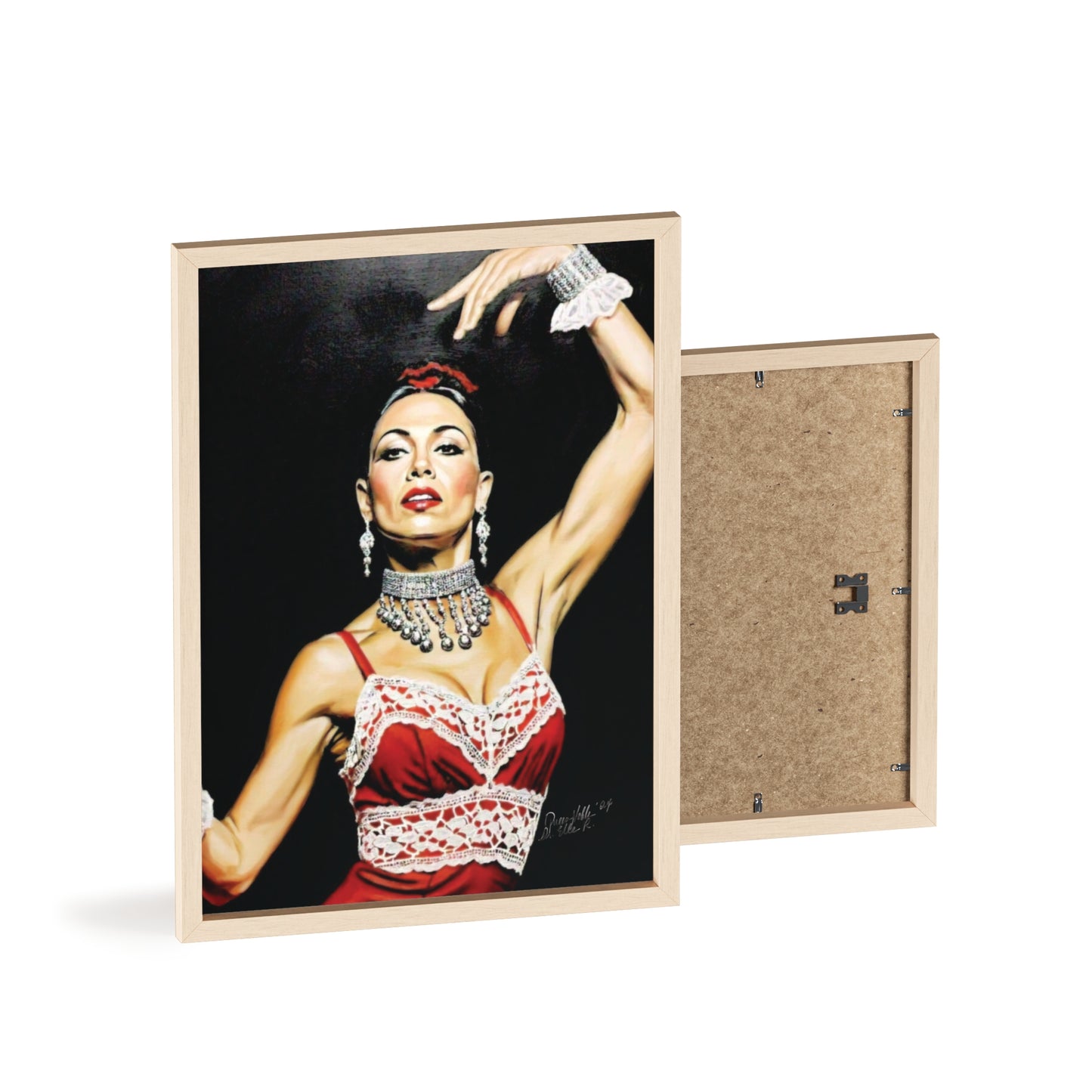 Flamenco Wall Art Framed Print, Dance Themed Decor By QueenNoble